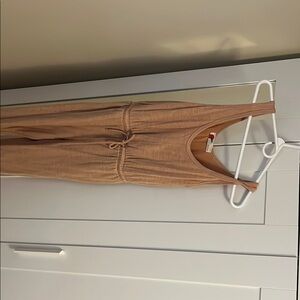 Tan Sleeveless Jumpsuit